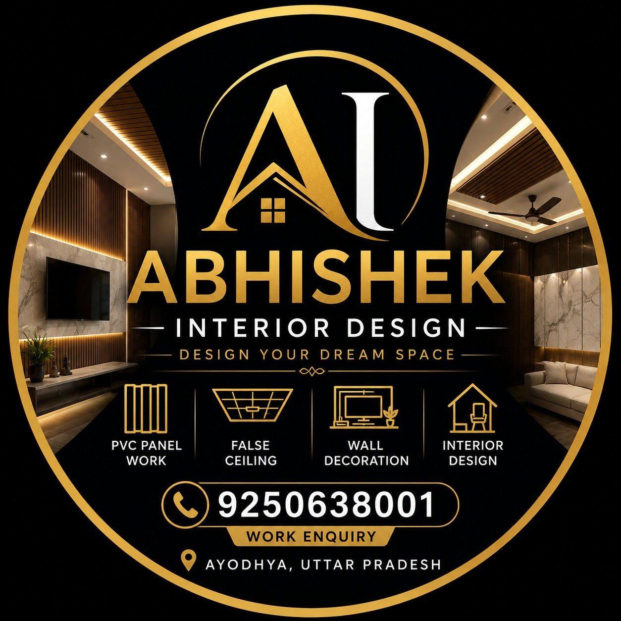 Pvc penal interior design aayodhya vale #interiordesign #ayodhya ...