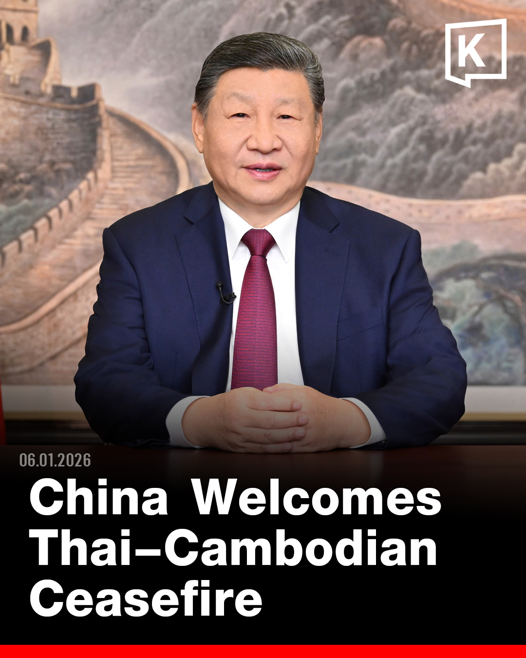 Khaosod English - China Welcomes Thai–Cambodian Ceasefire... | Facebook