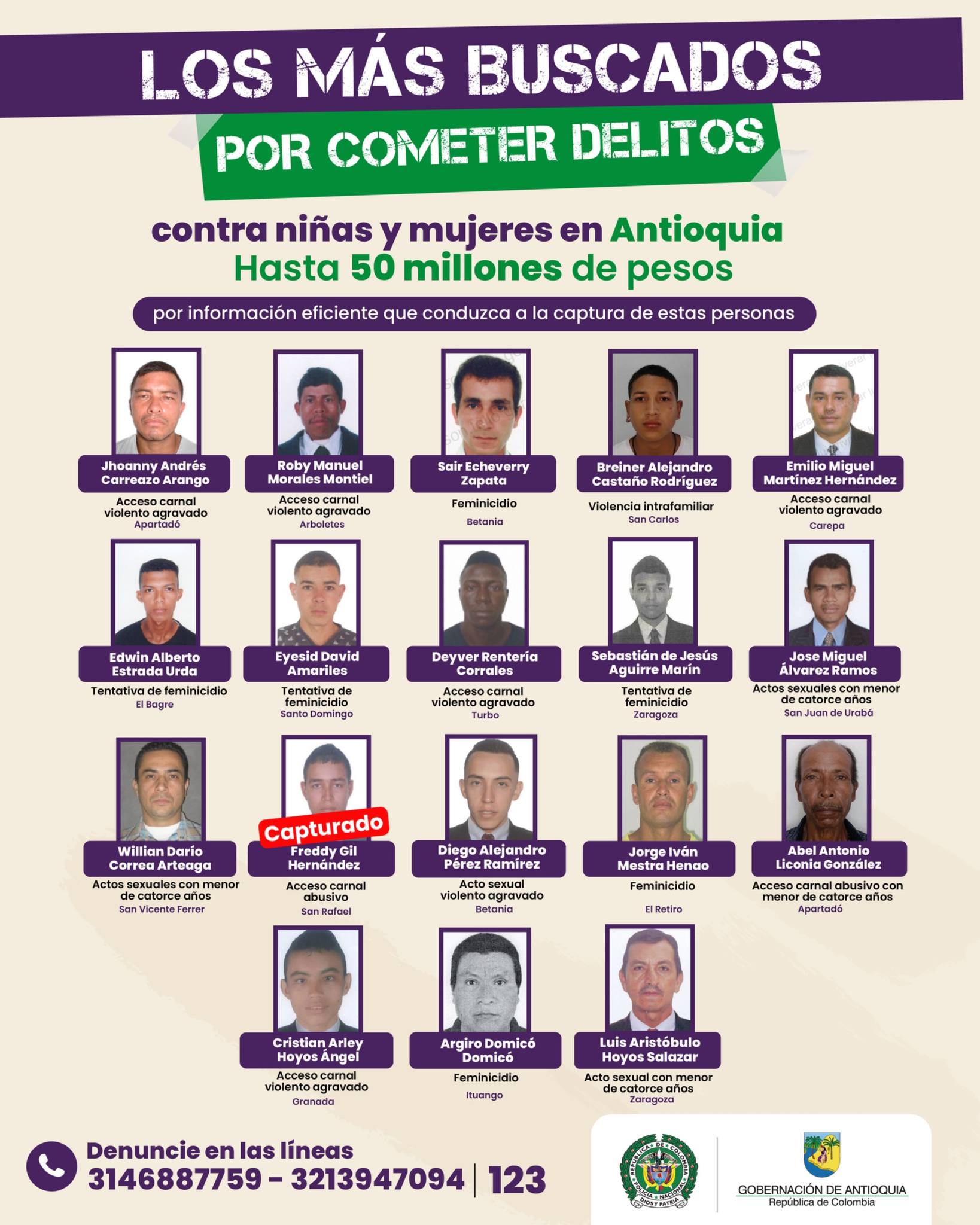 Gobernación - Ya fue capturado uno de los hombres que aparece en este ...