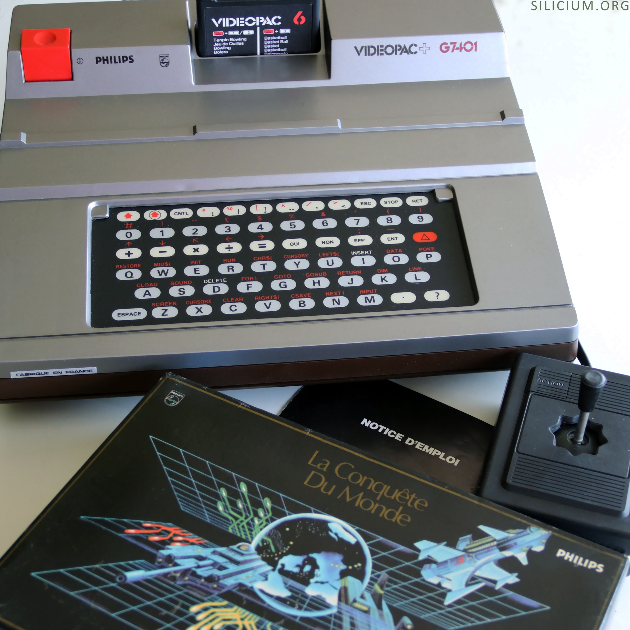 Jeu Vidéo Philips Videopac 'La Conquête Du Monde' - Bon état - Jeu D'aventure Rétro