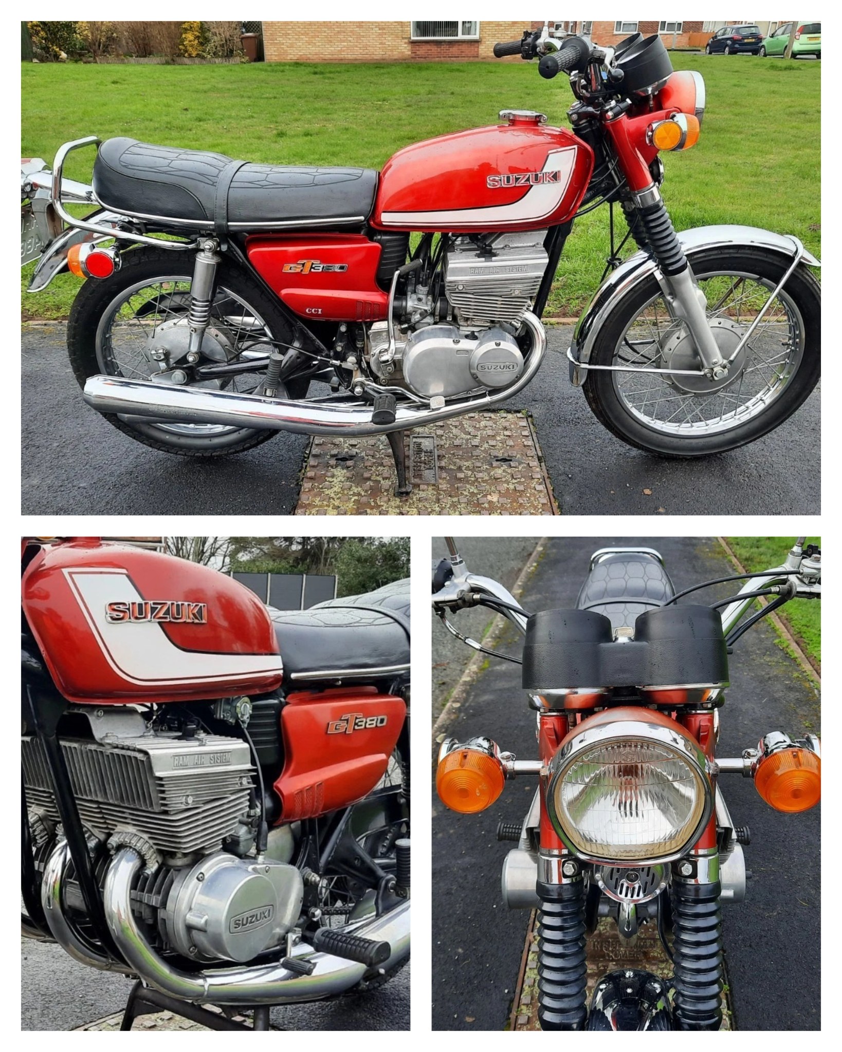 Support Feu Arrière Pour Suzuki GT380 - Modèle 1972 - Pièce Occasion