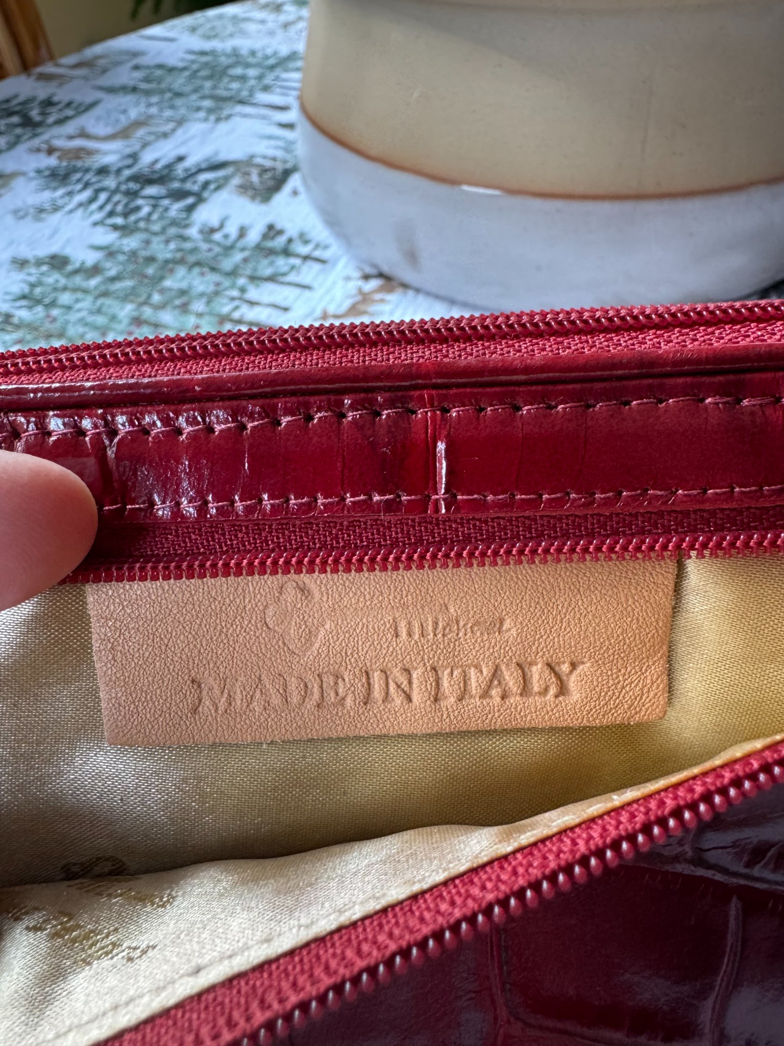 Italian Red Leather Wallet - Michael Rome Designs - New - Wallets ...