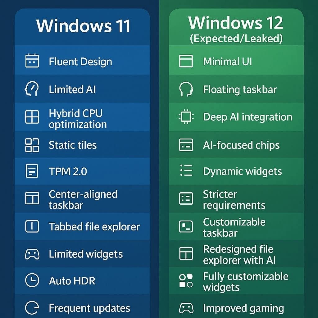Syscoms - 🚀 Windows 11 vs Windows 12: The Ultimate Feature Showdown! 🔥 ...