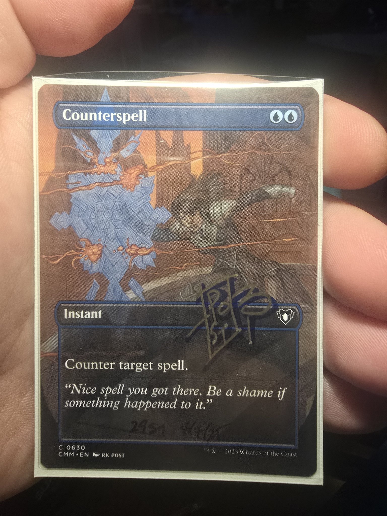 Are these Magic: The Gathering tokens signed by RK Post?