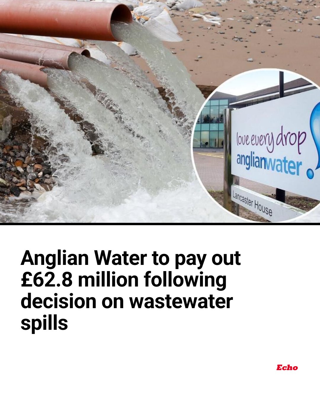 Anglian Water has been handed a substantial bill ⚠️