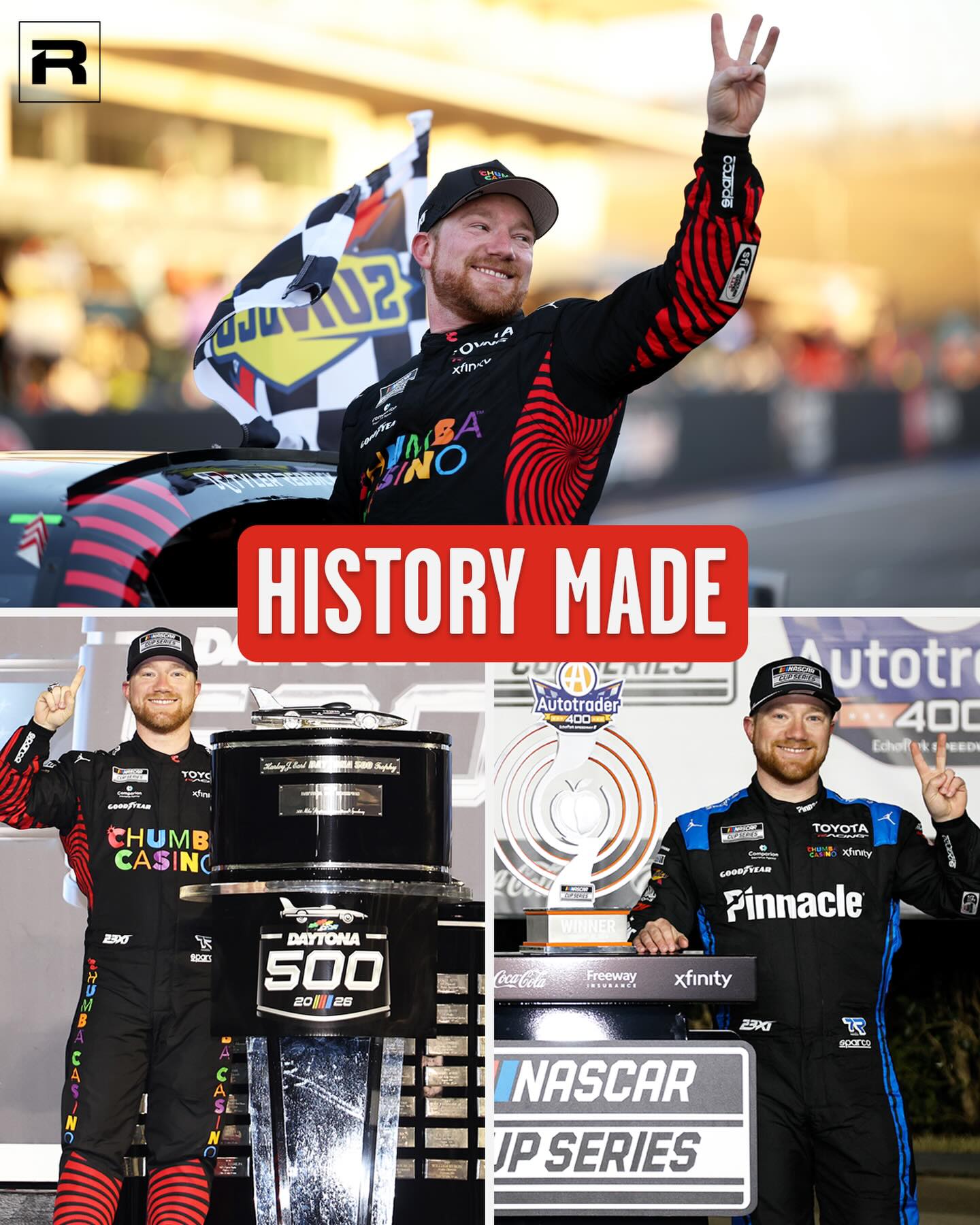 RACER - HISTORY MADE: Tyler Reddick becomes the FIRST... | Facebook