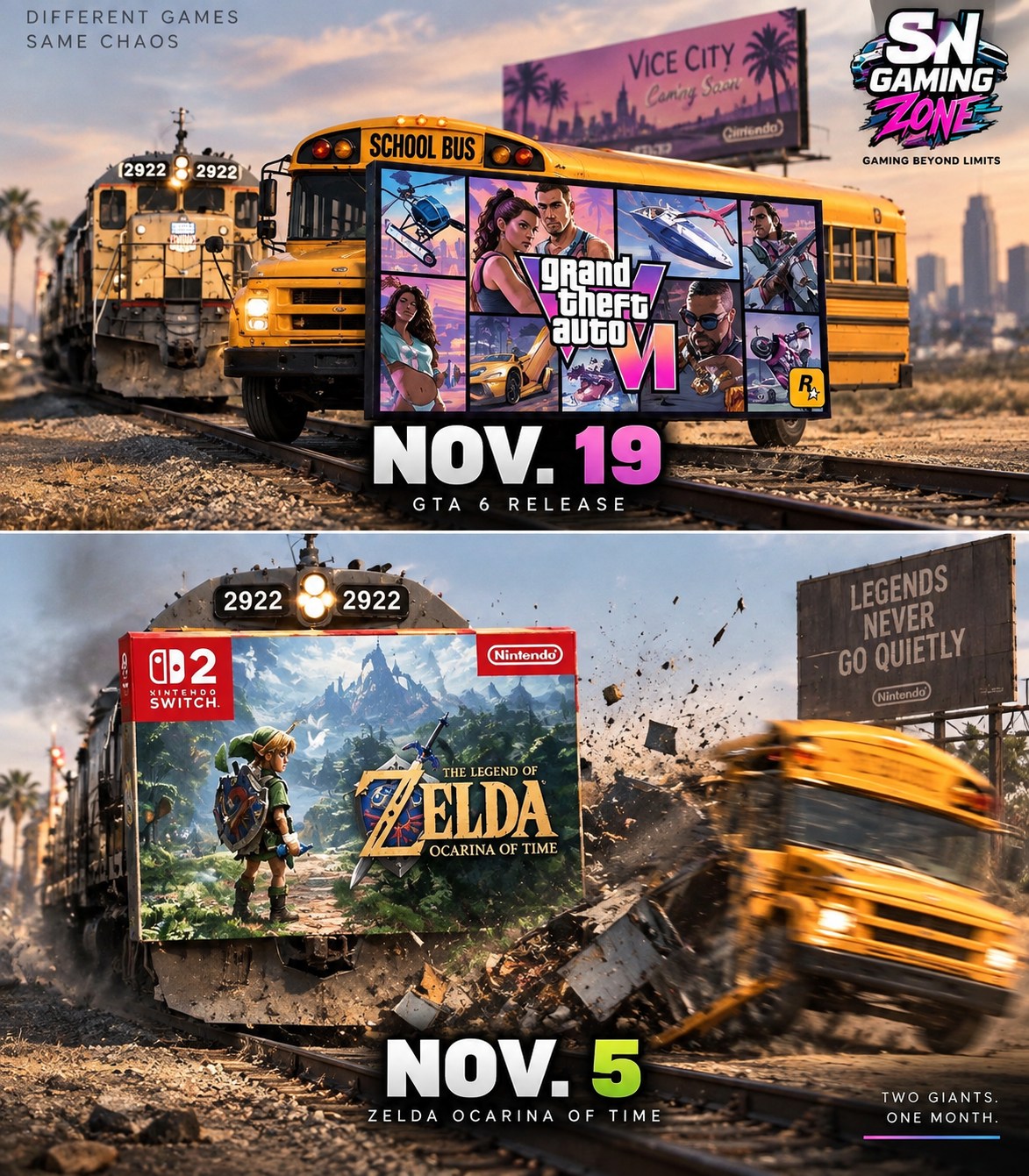 🔥 November could be absolute chaos for gamers. If GTA VI lands on