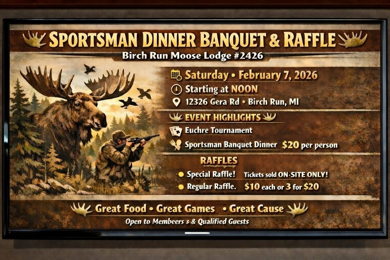 Birch - Sportman Banquet & Raffle! Saturday February 7, 2026 starting ...