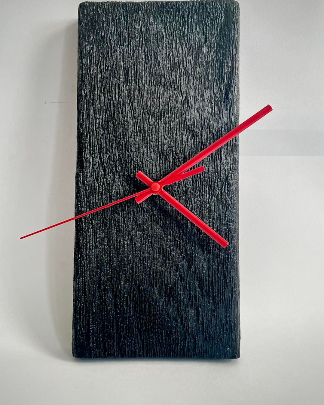 The Burnside Wall Clock. Charred Red... - K. Jaunté Studio