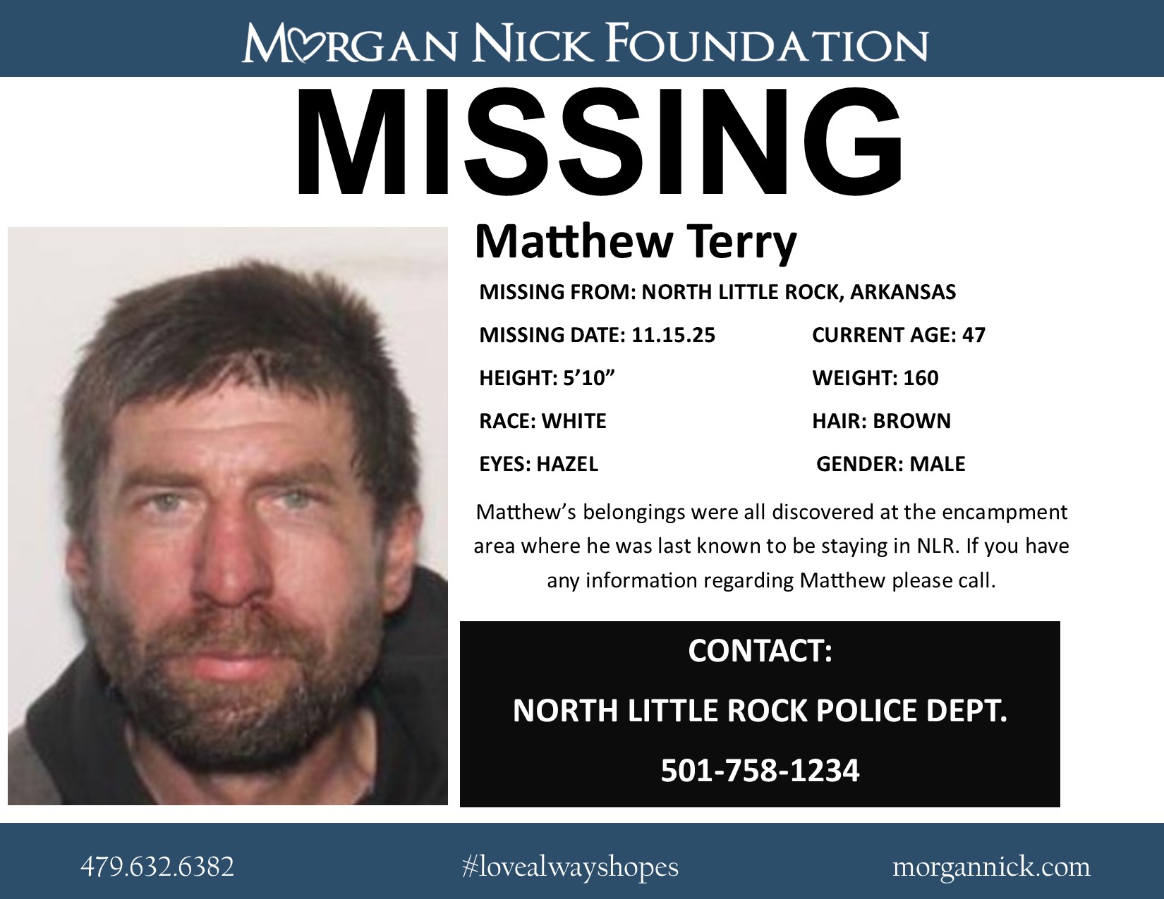 Matthew Terry has been missing... - Morgan Nick Foundation | Facebook