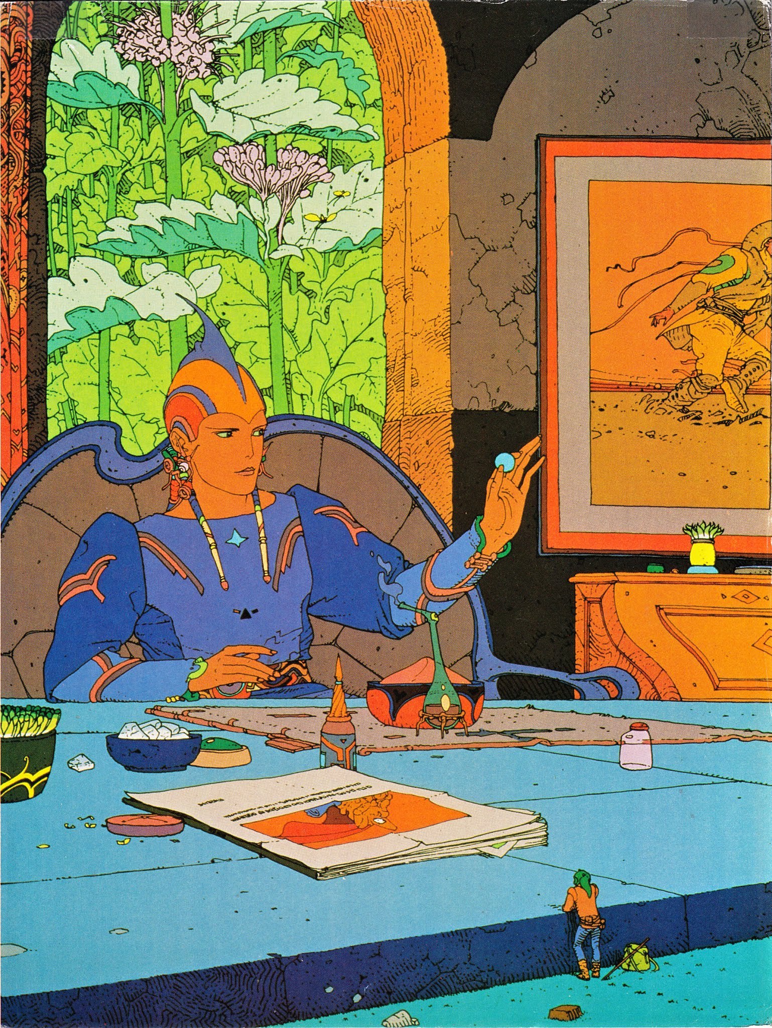 Starwatcher III,' by Moebius. There's no larger story behind this