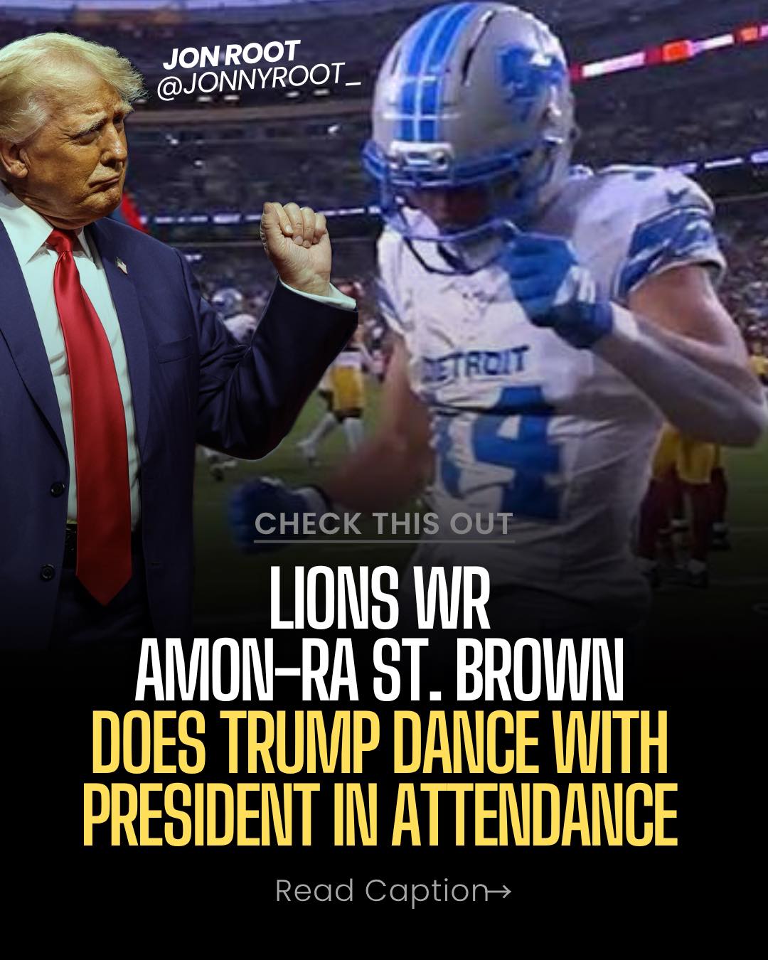 Jon Root - Detroit Lions wide receiver Amon-Ra St. Brown... | Facebook