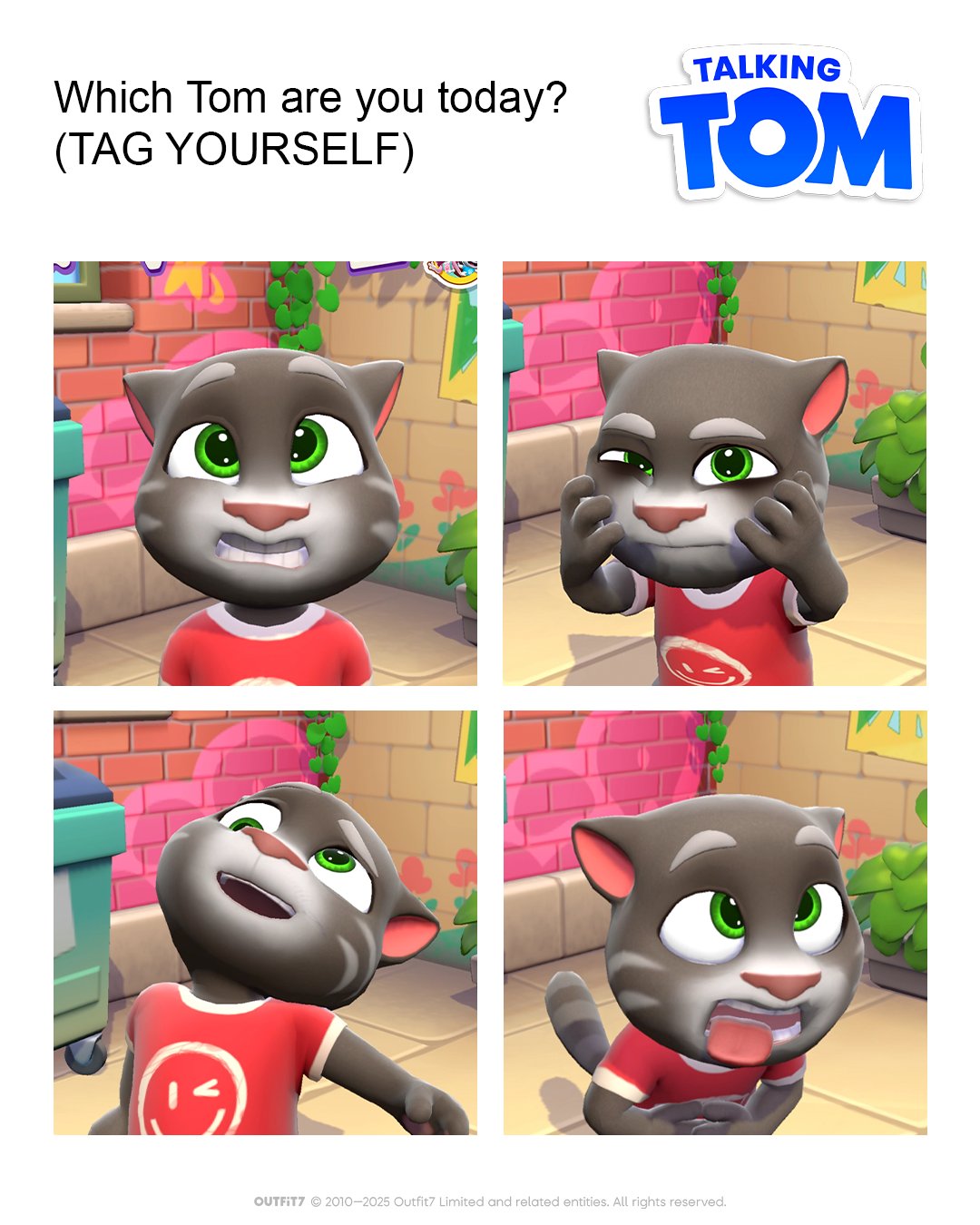 Talking - Qual Talking Tom é você hoje? Marque você mesmo. Eu sou