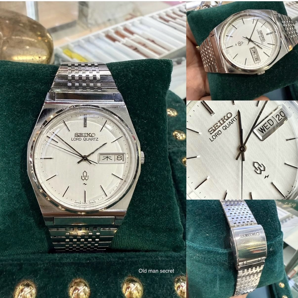 Very rare Seiko lord-quartz Japan L ,7143 calibre,size 35mm with 