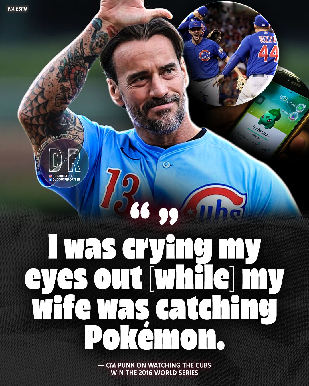 Dugout Report - WWE Superstar CM Punk revealed he 