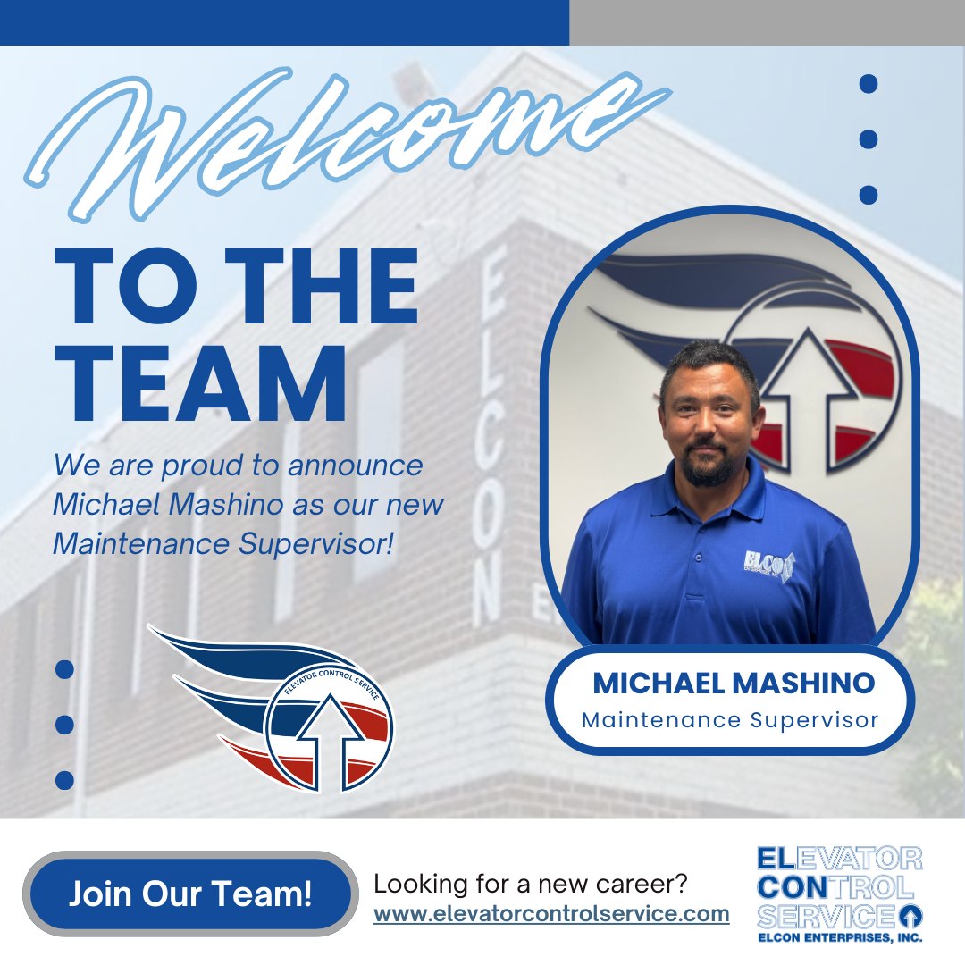 🎉 Welcome, Michael Mashino! 🎉... - Elevator Control Service | Facebook