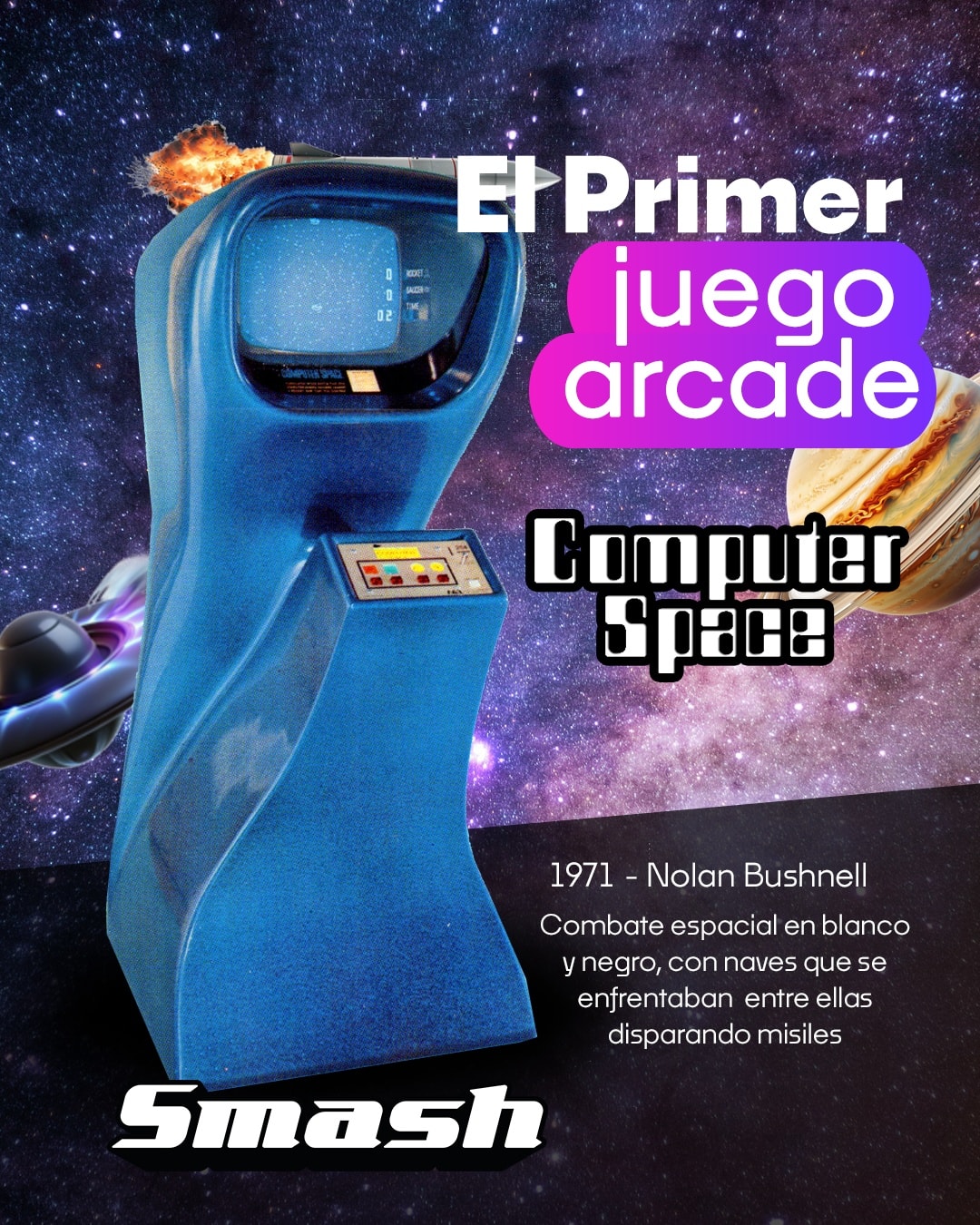Smash - 🎯 ¿Sabías que…? El primer videojuego arcade de la historia fue ...