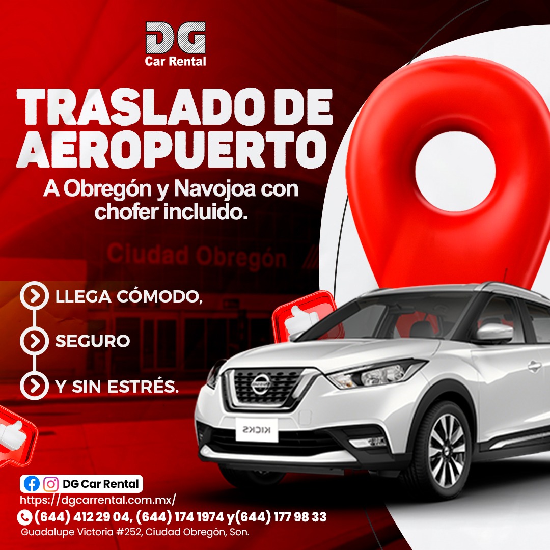DG Car Rental - 👉🏼 Traslados al aeropuerto sin estrés Con... | Facebook