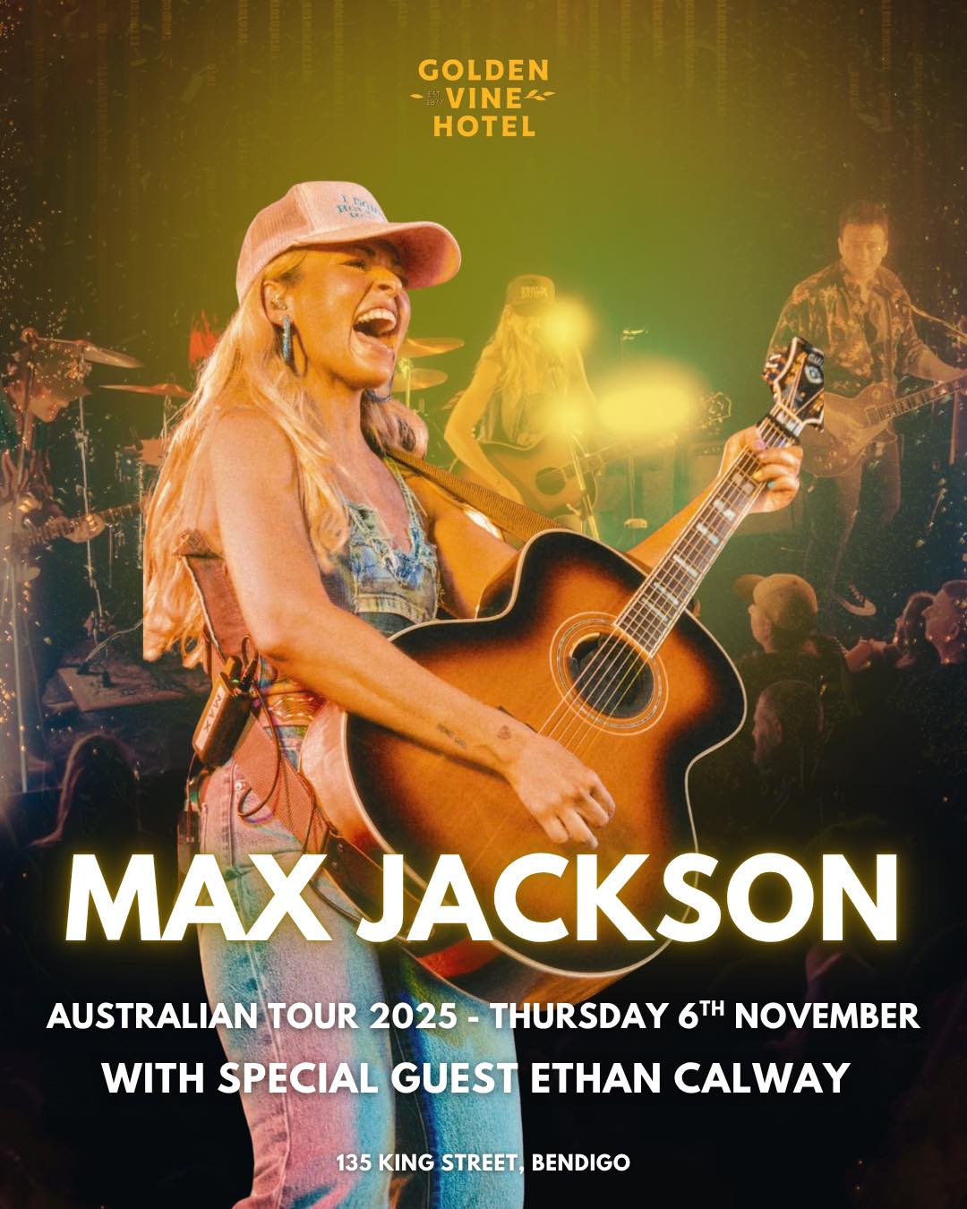 🌟 MAX JACKSON – “A LITTLE MORE... - Golden Vine Hotel Bendigo | Facebook