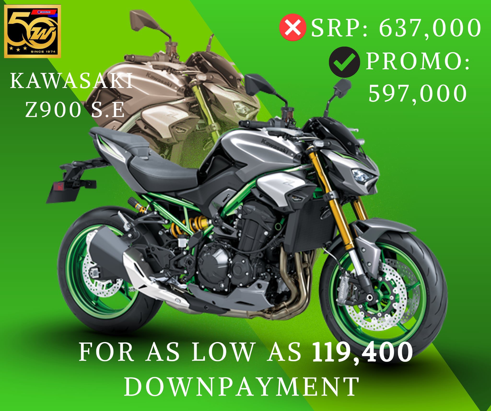 The All-New Kawasaki Z900 S.E 2025 Has Arrived! SRP: ₱637,000