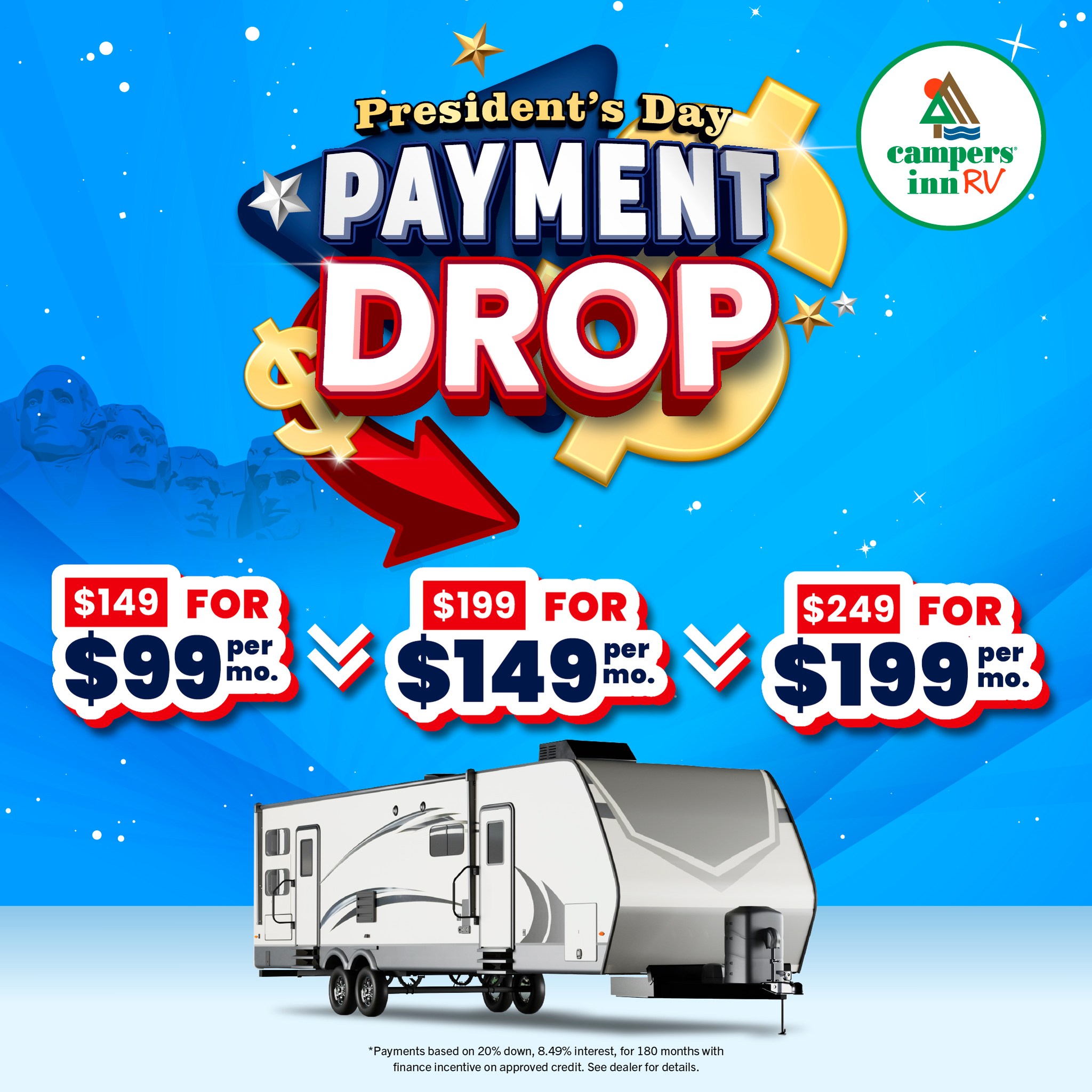 Our President’s Day Payment Drop... - Campers Inn RV of Macon | Facebook