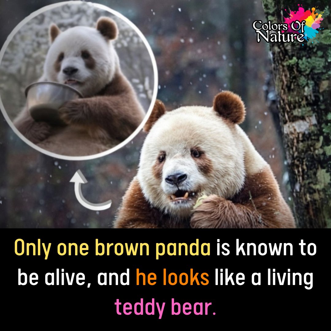 Only one brown panda is known to be alive, and that makes him very