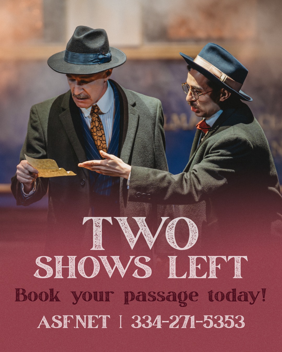Alabama - You still have TWO chances to see Murder on the Orient ...
