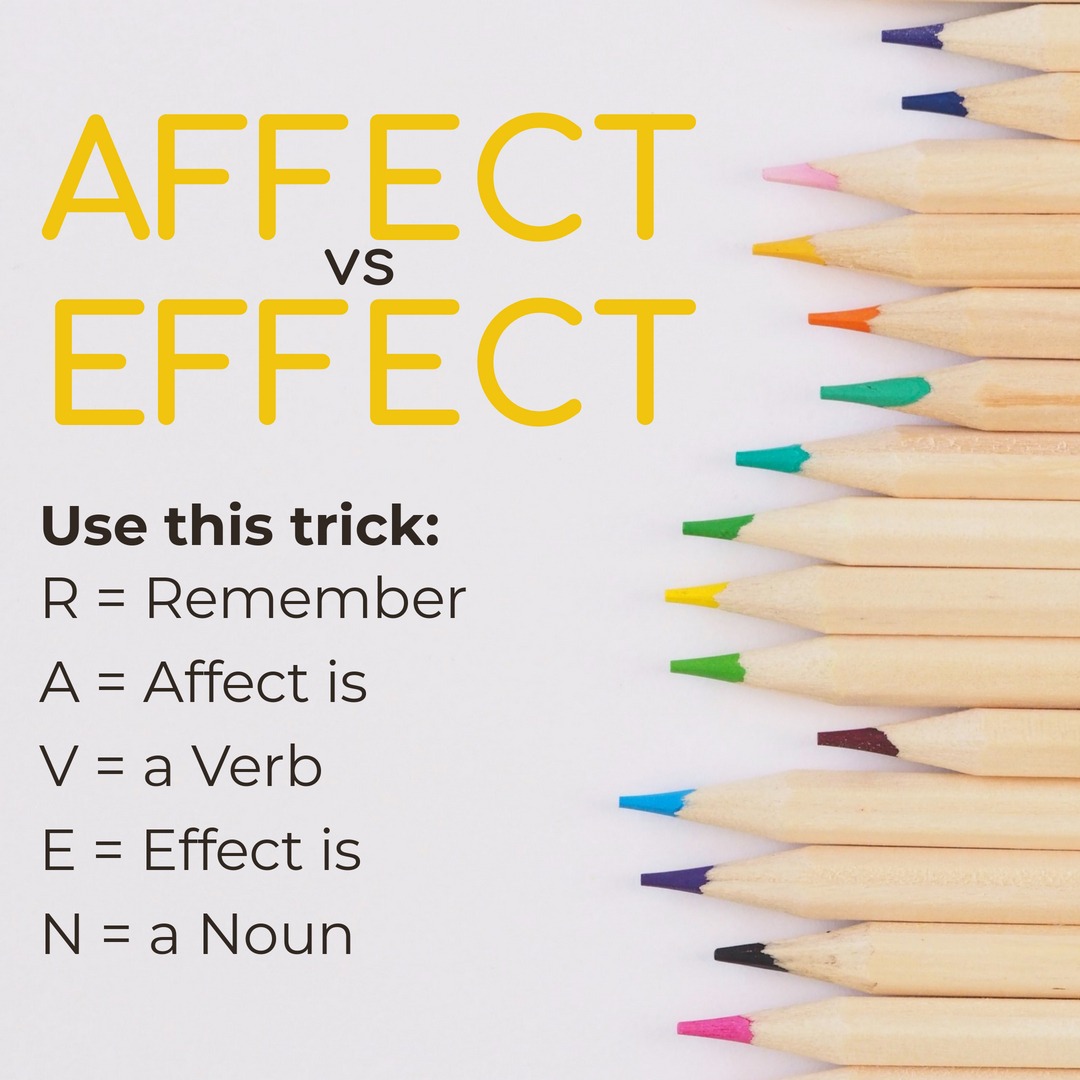 Healthcare - Affect vs. Effect: What’s the difference? Let’s break it ...