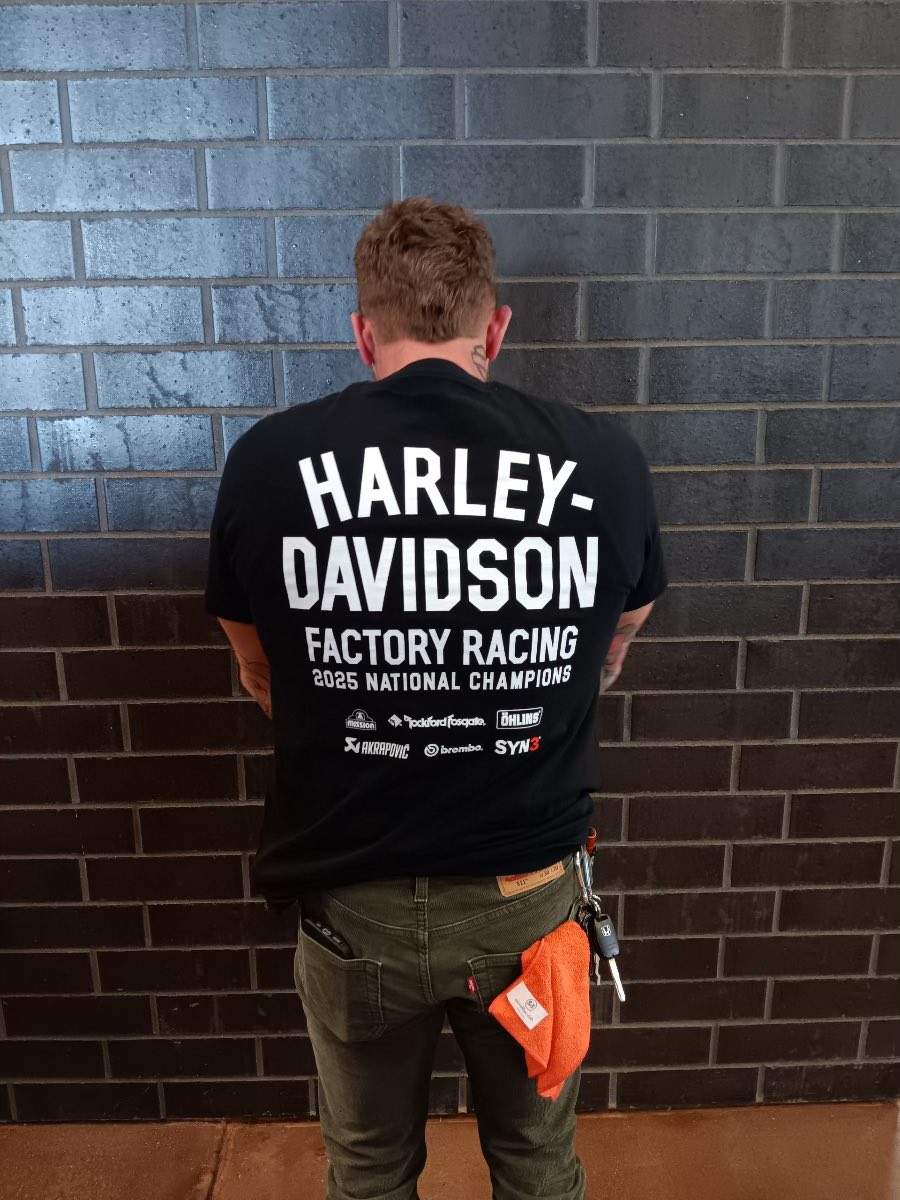 Celebrate the win with the official Harley Davidson factory racing