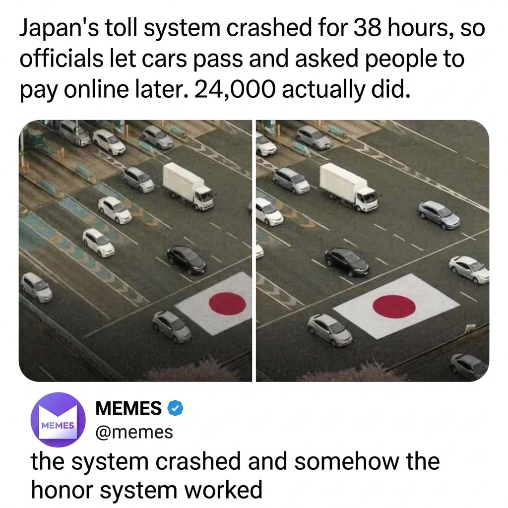 B Memes - toll booths be like chill mode