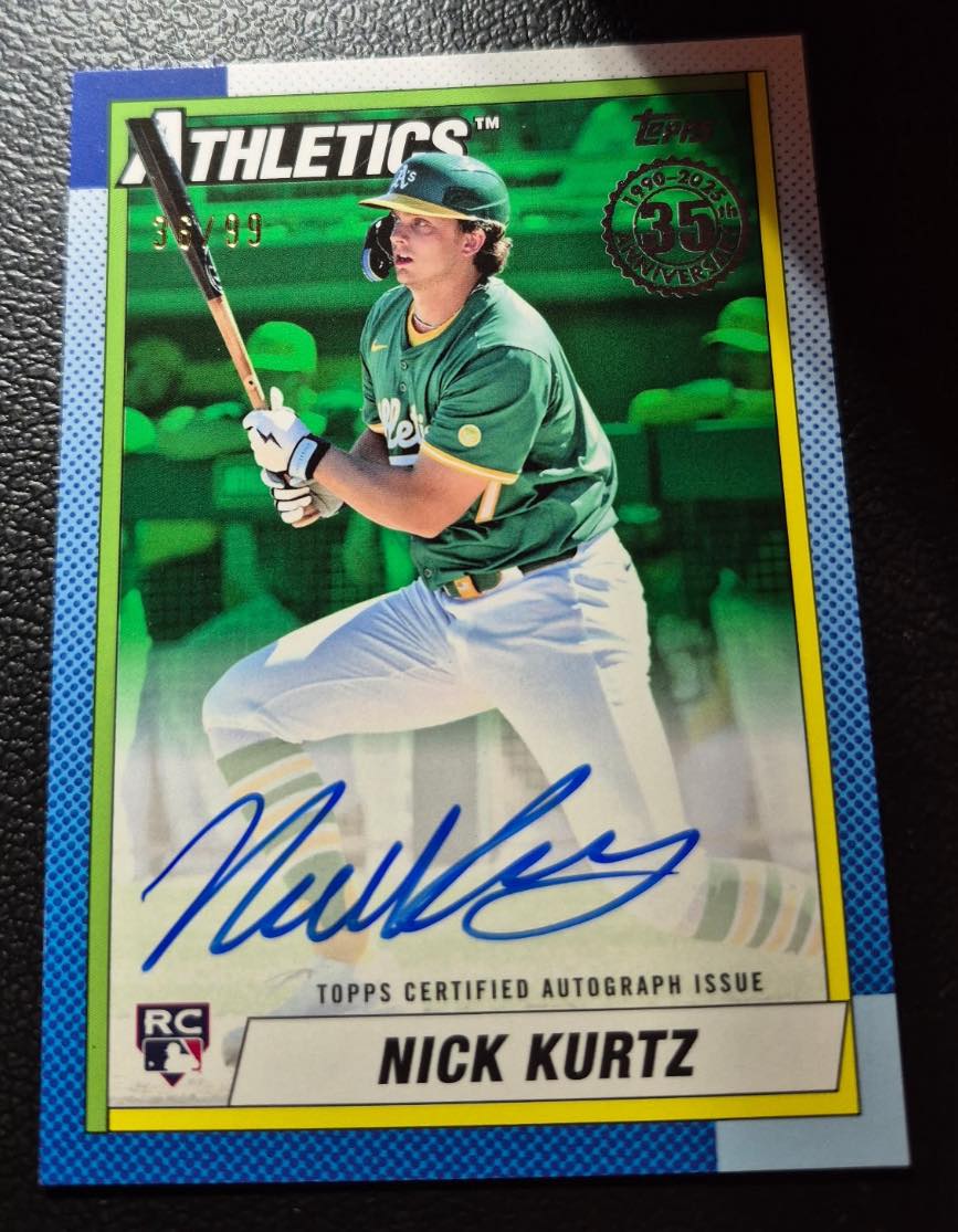FIRST LOOK: Nick Kurtz's LITERAL first ever flagship rookie card