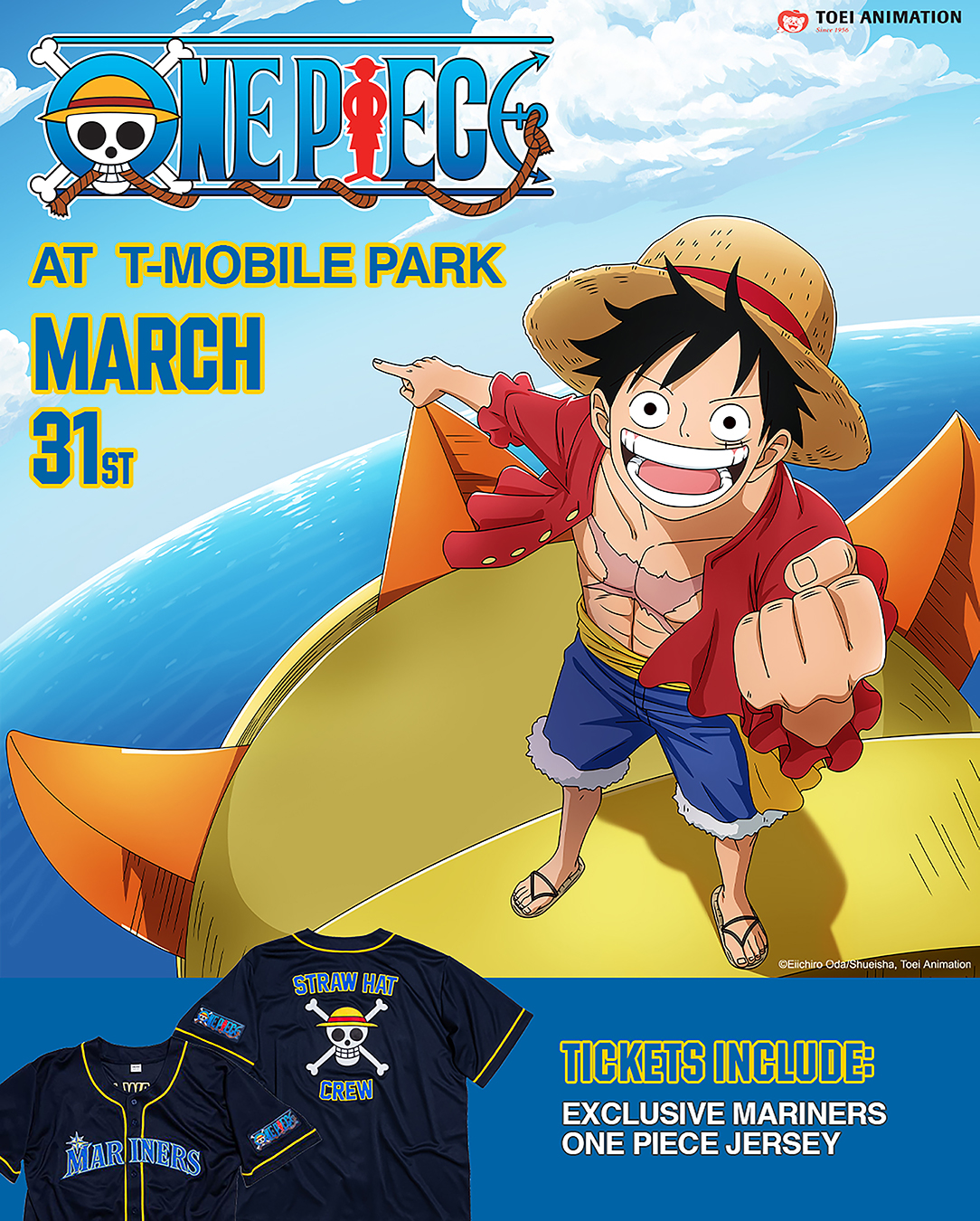 Toei - Seattle Mariners X ONE PIECE Night sets sail at T-Mobile