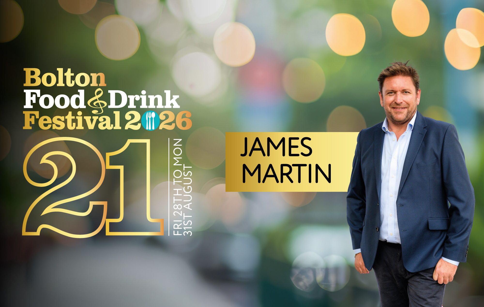 Bolton - We’re thrilled to welcome James Martin back to the Bolton Food ...