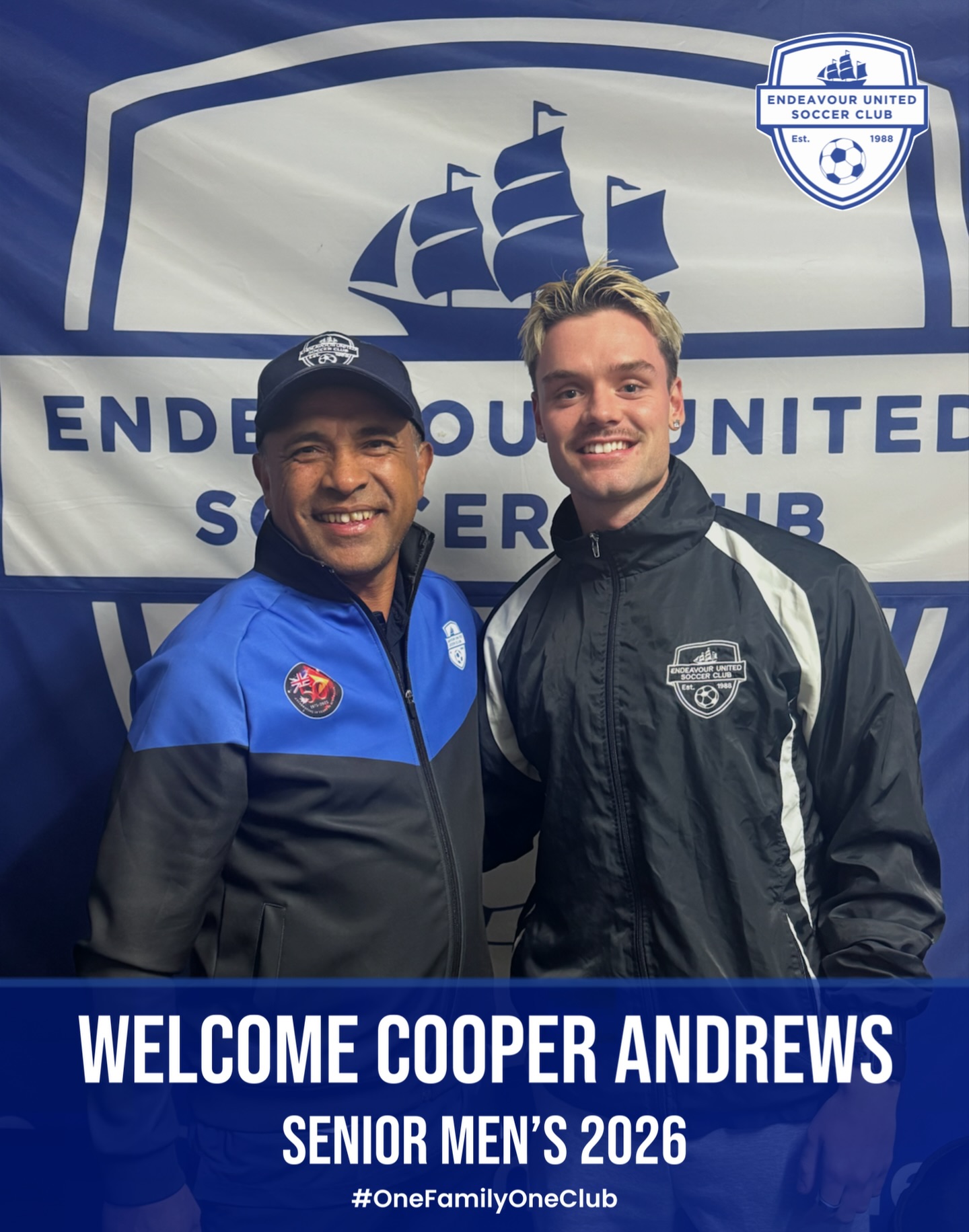 Endeavour - Welcome Cooper Andrews! 🏼 Cooper joins our Senior men’s ...