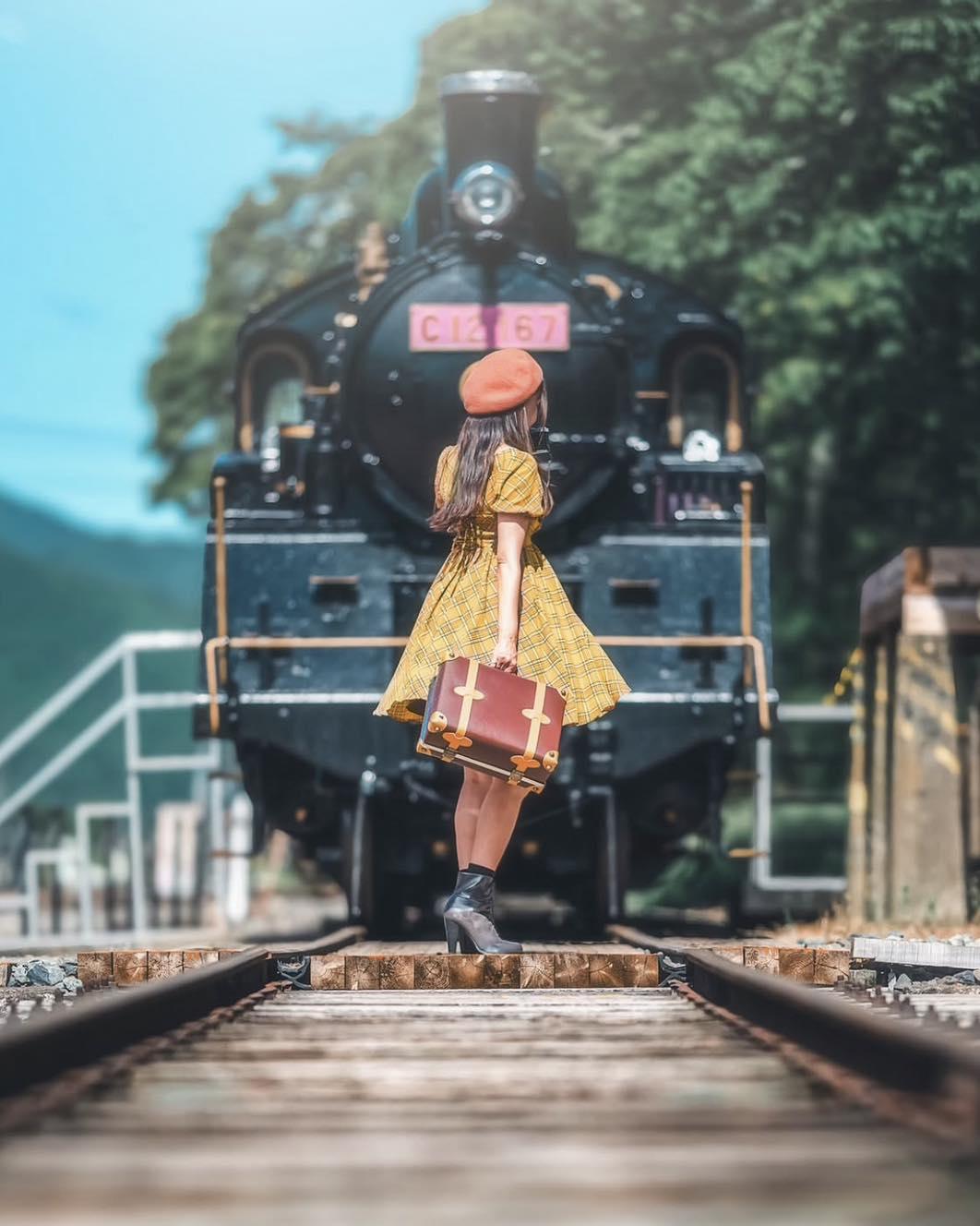 🚂 “ Wakasa Station” “ A steam locomotive built in 1938 (Showa 13