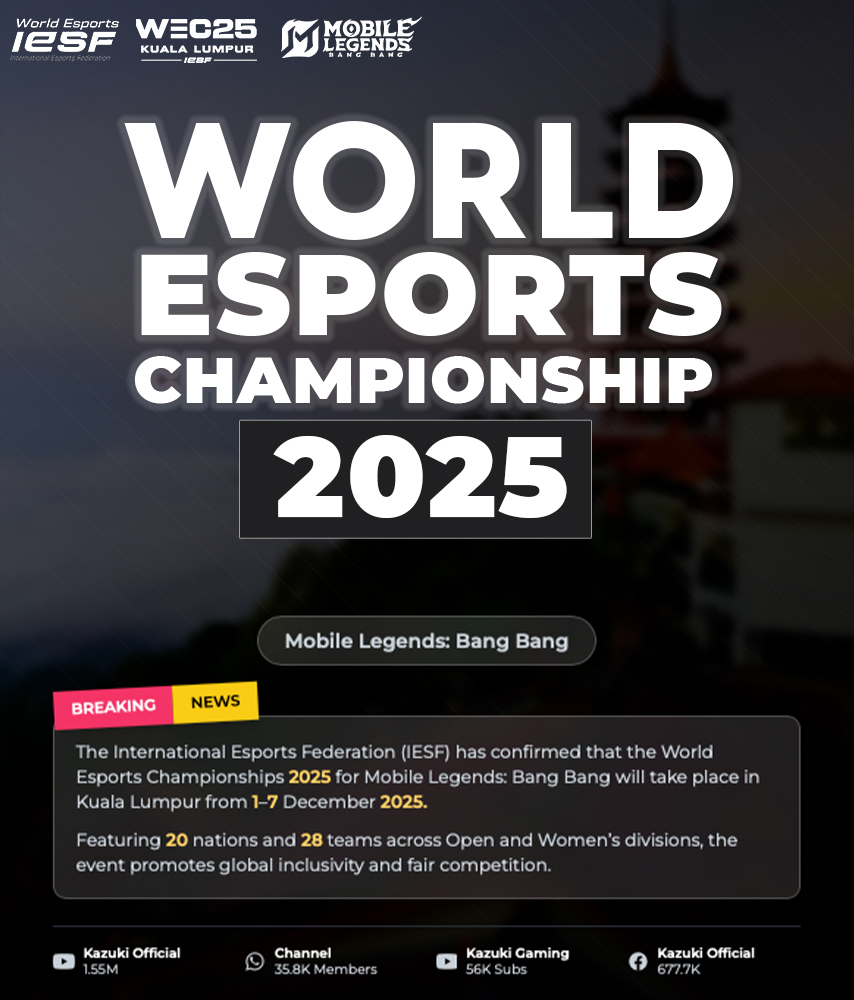 Kazuki Official - 🏆 WORLD ESPORTS CHAMPIONSHIP 2025 🏆 The... | Facebook