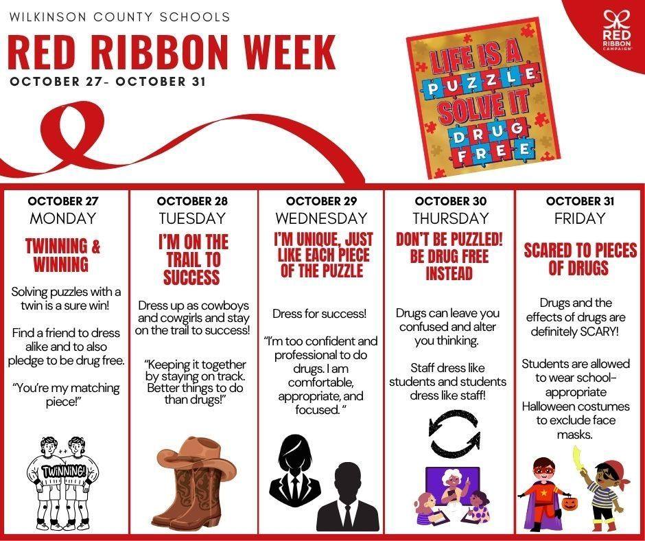 Wilkinson - We're gearing up for our annual recognition of Red Ribbon ...