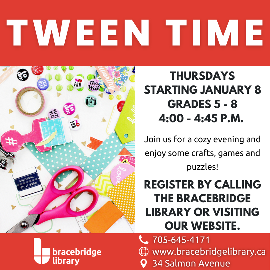 Bracebridge - Tween Time starts this week!⁠ ⁠ Join us at the ...