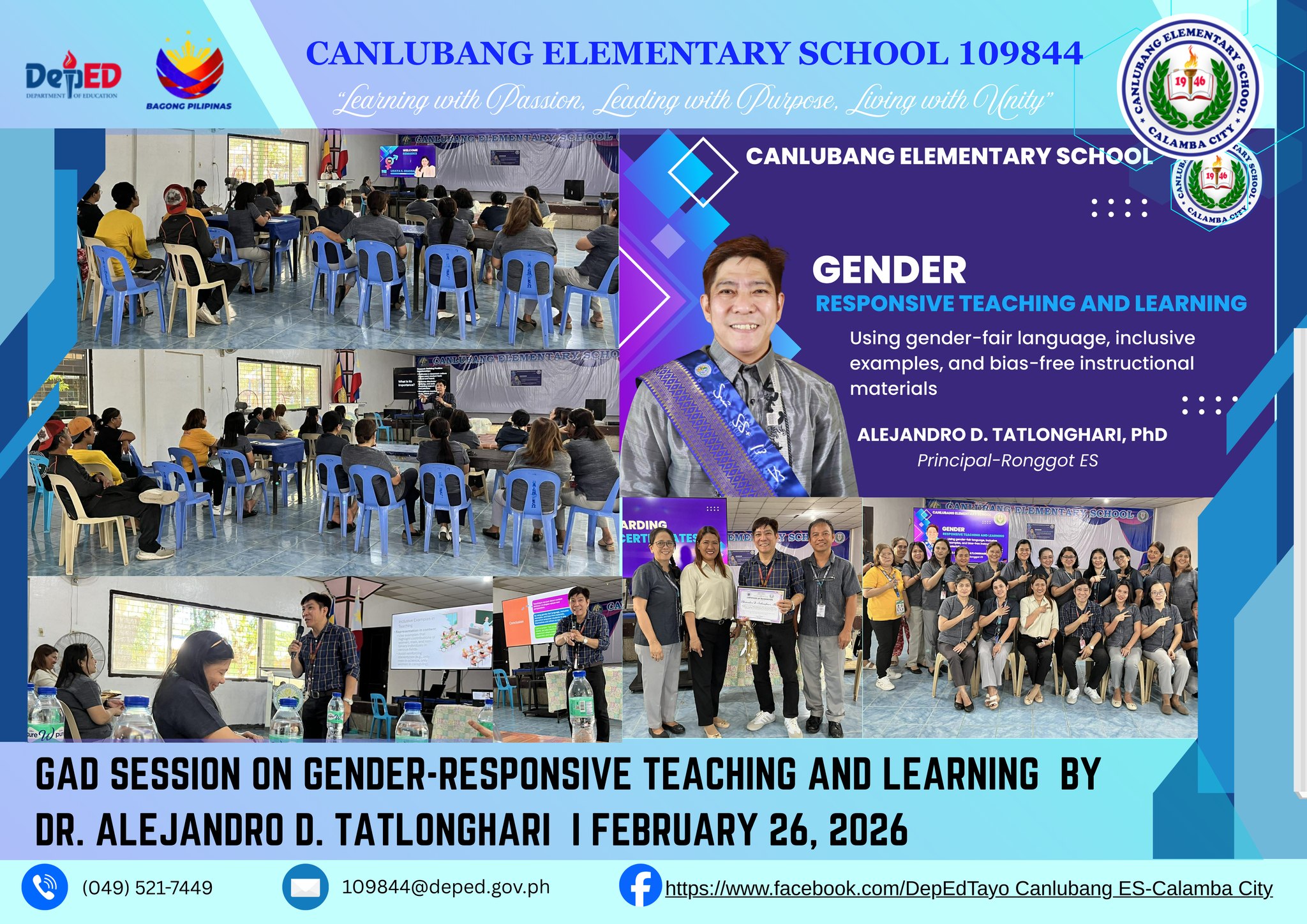 DepEd - 📢 GAD SESSION 2026 Topic: Gender‑Responsive Teaching and ...