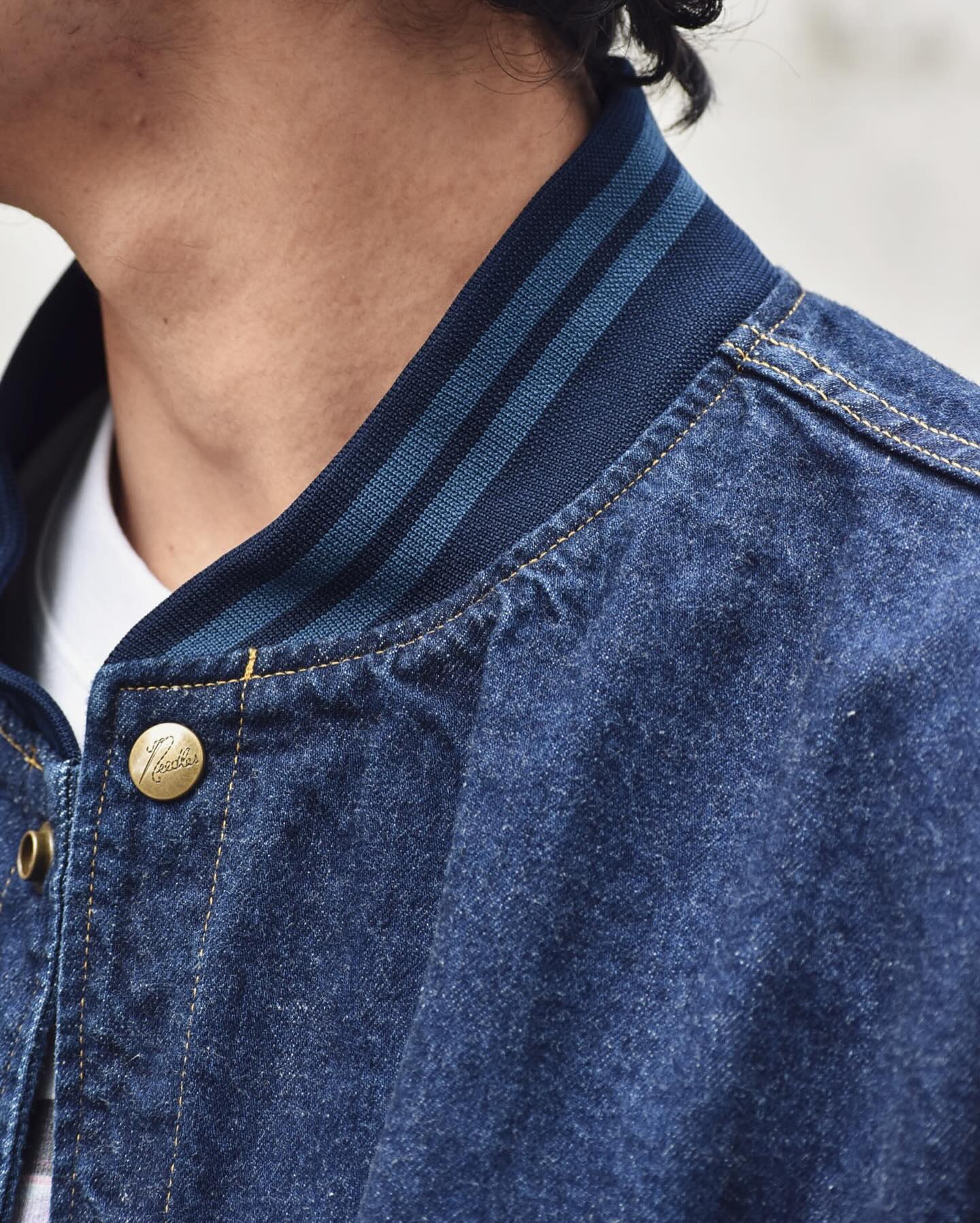 NEEDLES】 〈B.B. Jacket -12oz Denim〉 color:Indigo/Black size:S/M