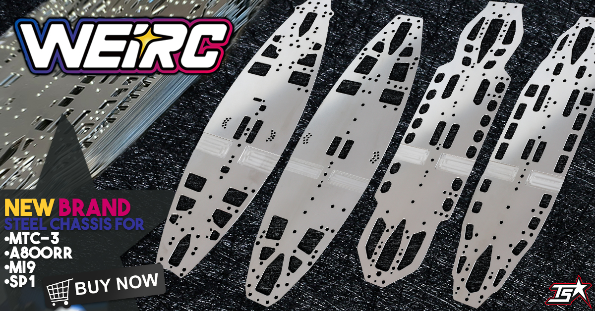 🟡WEI RC🟣 Now IN STOCK are the awesome steel chassis plates from
