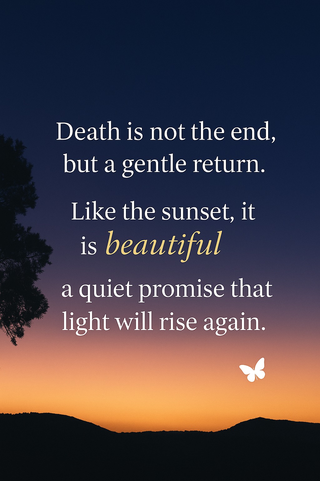 Burke - As the sun dips beneath the horizon, we are reminded that every ...