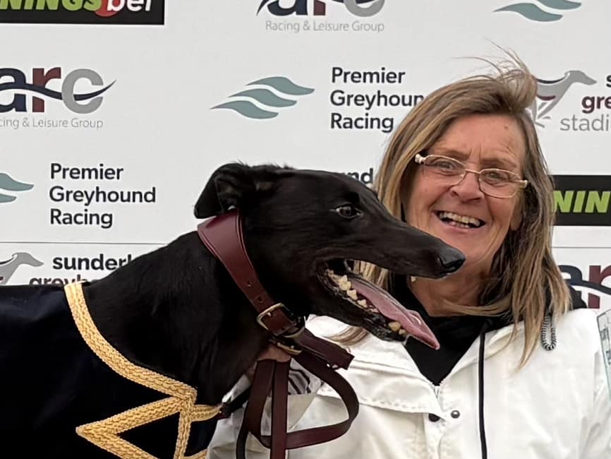 Sunderland Dogs - 🔲 Trap 6 - CLONCUNNY BLACK 🐾 Wins The... | Facebook