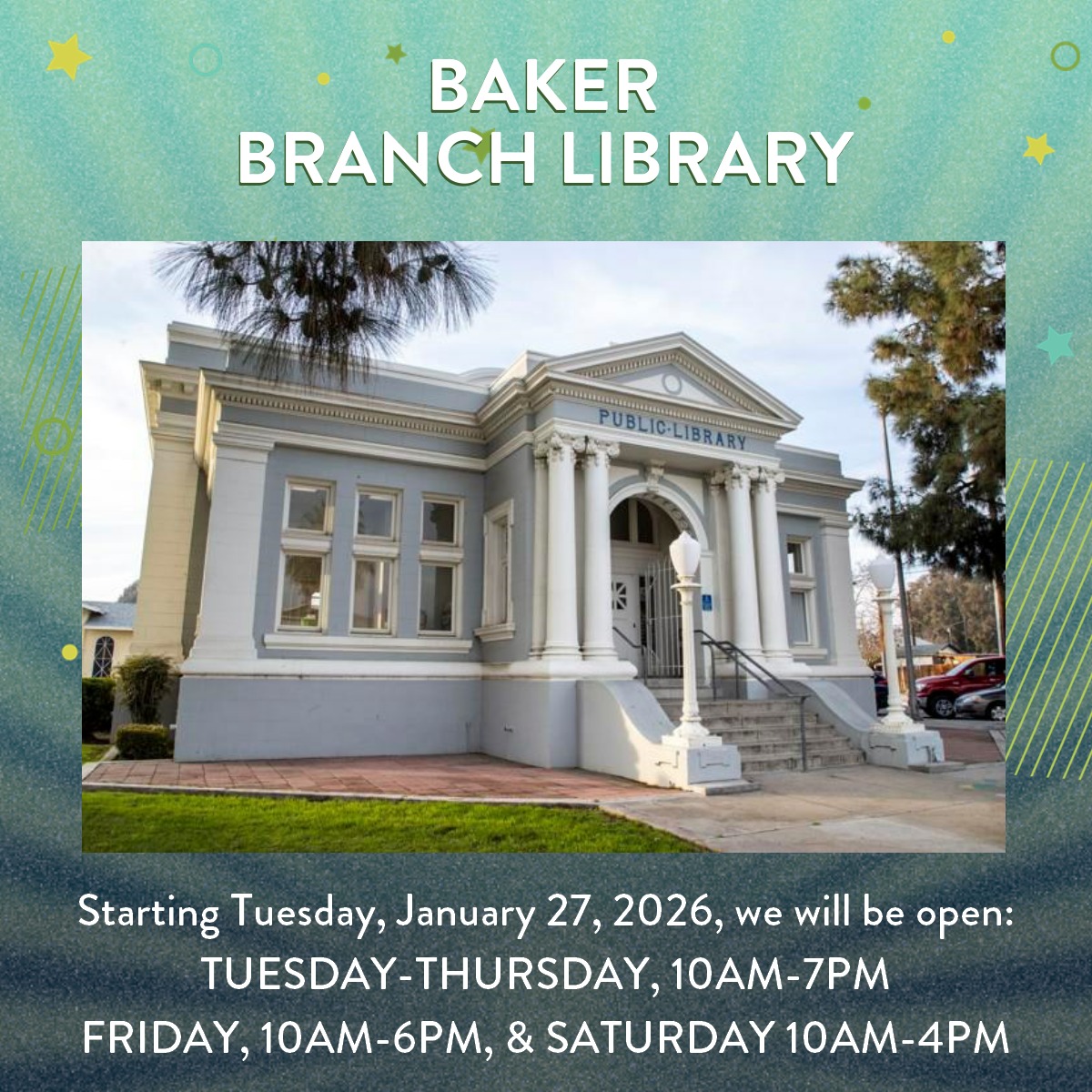 KCL - Baker Branch Library | Bakersfield CA
