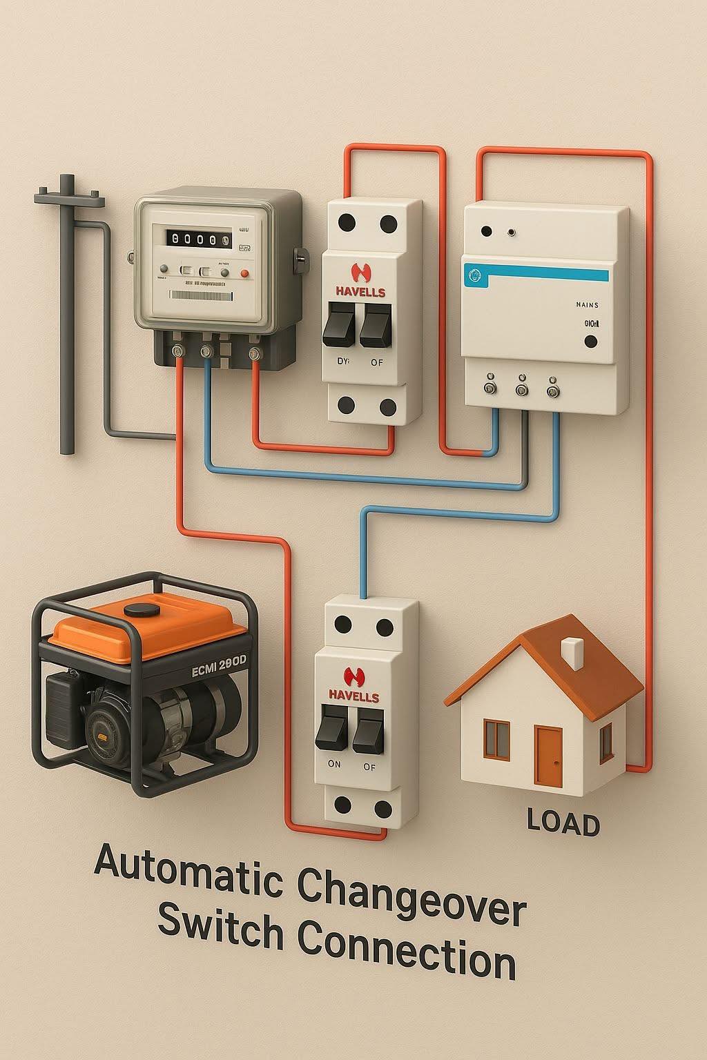 Électrique - Automatic changeover switch Connection #fblifestyle | Facebook