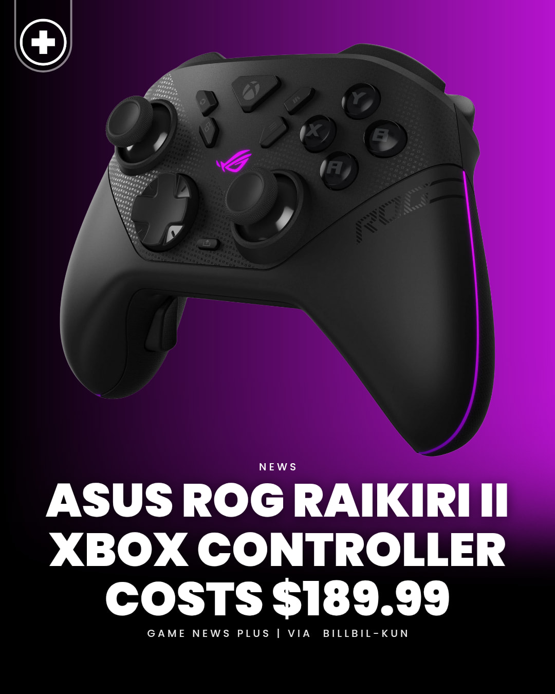 Game - As reported by billbil-kun on Twitter, the Asus ROG Raikiri II ...