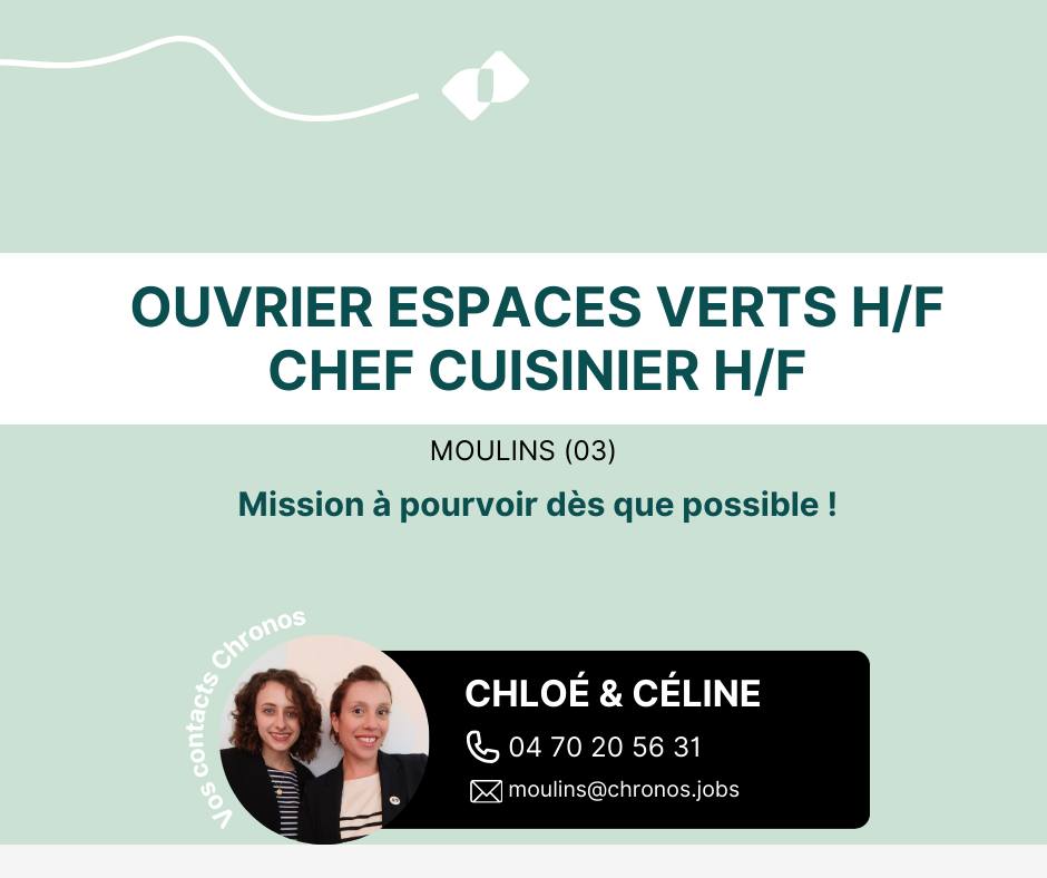 Chronos - 📣 Voici les postes disponibles en ce moment dans votre agence ...