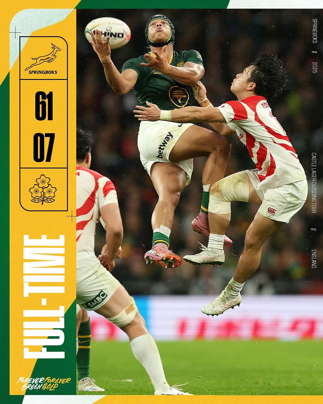 Premier - 🇿🇦 61-7! What a start to the Outgoing Tour! Well done Bokke ...