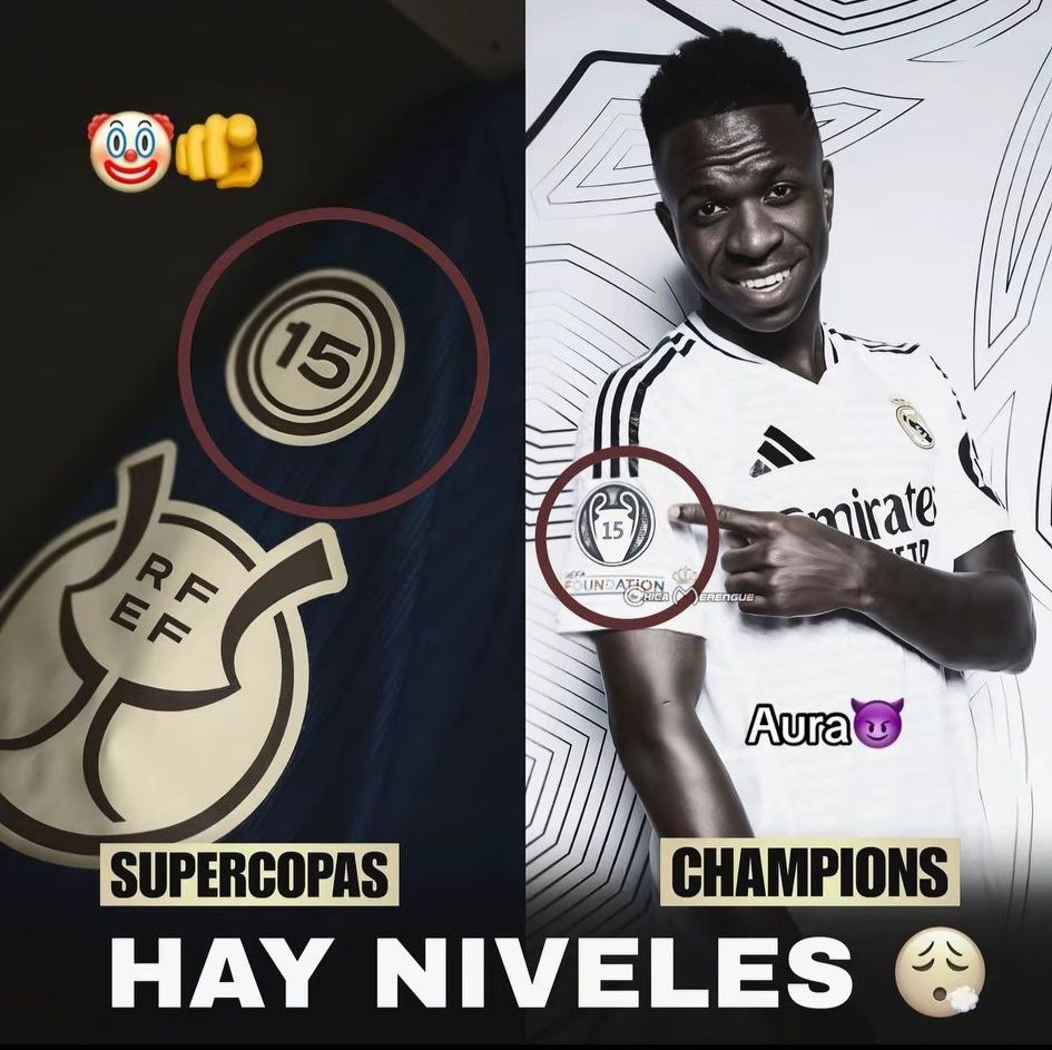 Camisetas del Real Madrid y Barcelona Versión jugador con parche