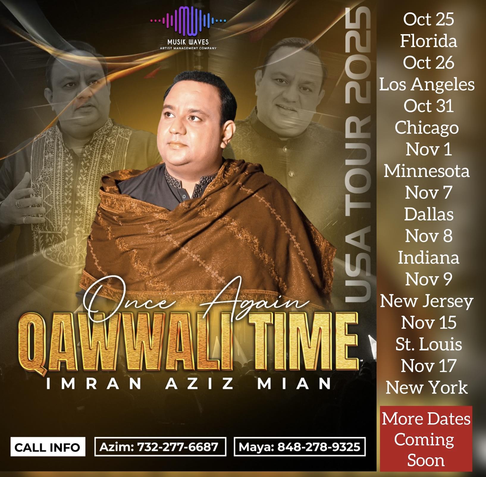 Musik - Imran Aziz Mian USA Tour 2025! | Facebook